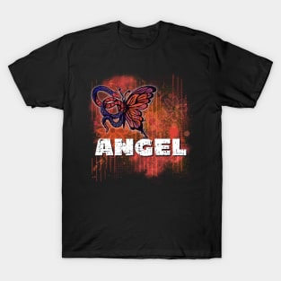 Angel gothic girl fairy grunge design T-Shirt